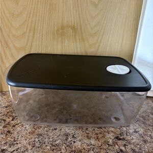 Tupperware Black and Clear Food Storage Container set